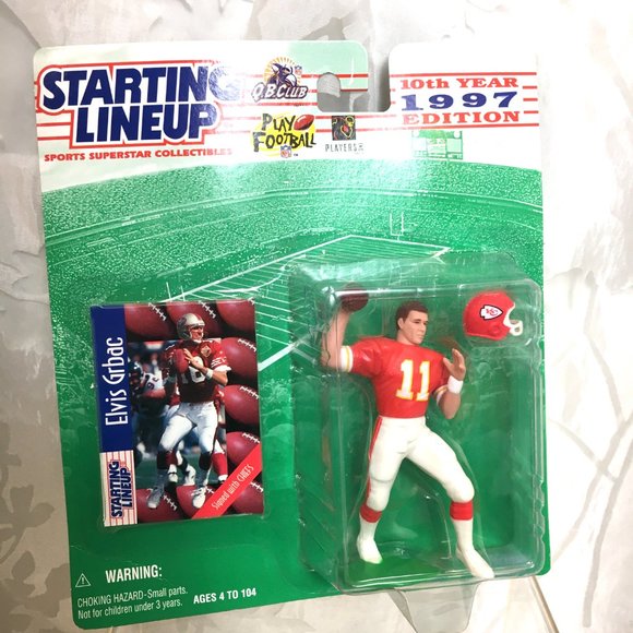 Elvis Grbac Starting Line Up 1997 Action Figure NWT NOS - Picture 2 of 8